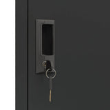 Locker Cabinet Anthracite 38x45x180 cm Steel
