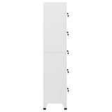 Locker Cabinet Light Grey 38x40x180 cm Steel