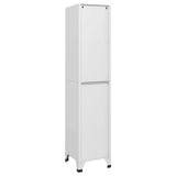 Locker Cabinet Light Grey 38x40x180 cm Steel