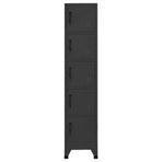 Locker Cabinet Anthracite 38x40x180 cm Steel