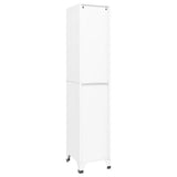 Locker Cabinet White 38x40x180 cm Steel