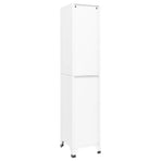 Locker Cabinet White 38x40x180 cm Steel