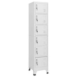 Locker Cabinet Light Grey 38x40x180 cm Steel