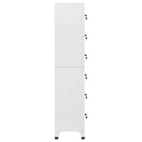 Locker Cabinet Light Grey 38x40x180 cm Steel