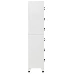 Locker Cabinet Light Grey 38x40x180 cm Steel