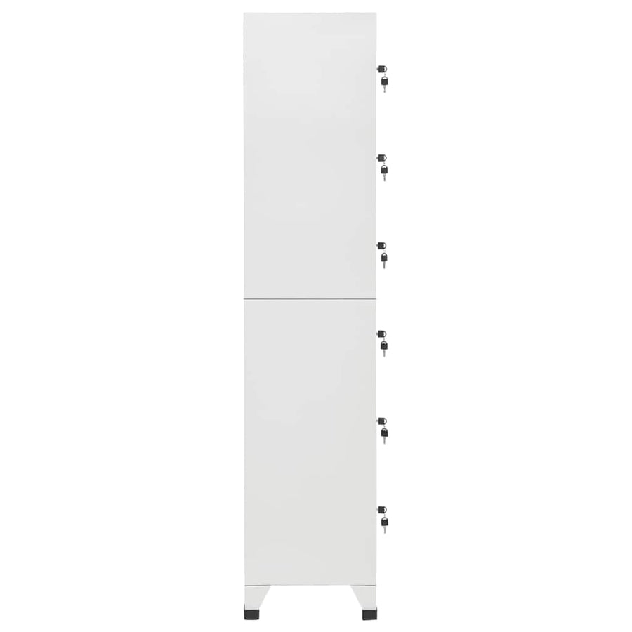Locker Cabinet Light Grey 38x40x180 cm Steel