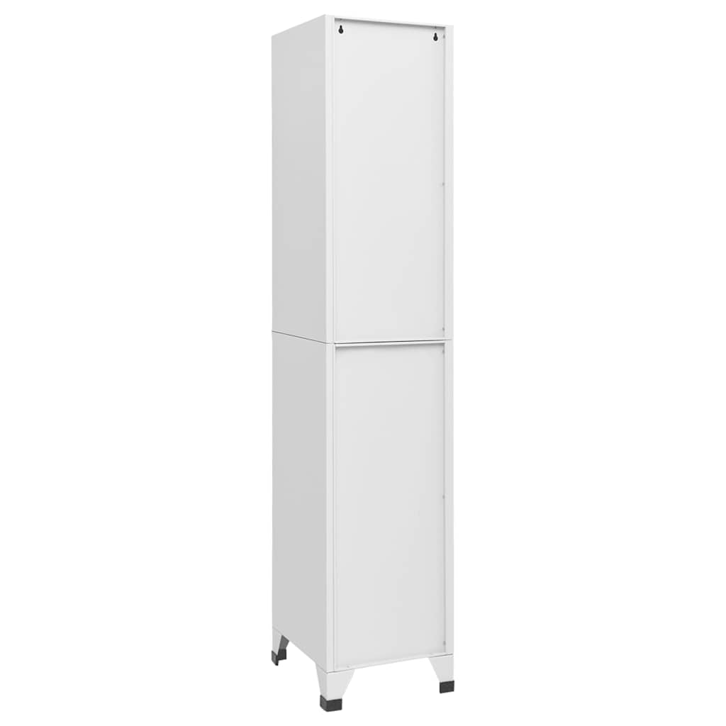 Locker Cabinet Light Grey 38x40x180 cm Steel
