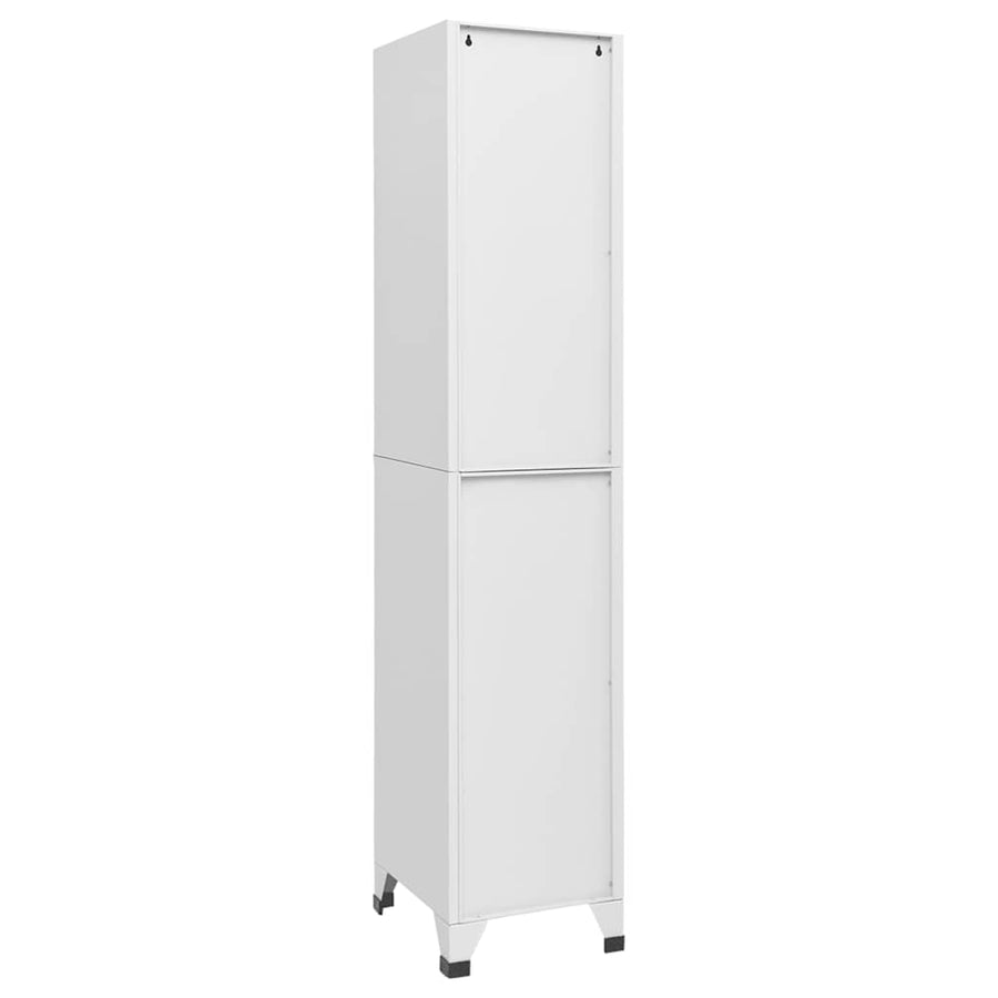 Locker Cabinet Light Grey 38x40x180 cm Steel