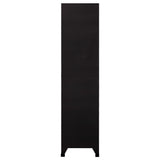 Locker Cabinet Black 90x45x180 cm Steel - Side View