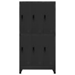 Locker Cabinet Anthracite 90x45x180 cm Steel