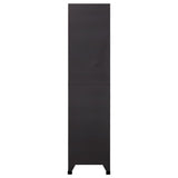 Locker Cabinet Anthracite 90x45x180 cm Steel - Top-Down View