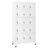 Locker Cabinet Light Grey 90x40x180 cm Steel