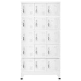 Locker Cabinet Light Grey 90x40x180 cm Steel