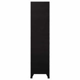 Locker Cabinet Black 90x40x180 cm Steel - Top-Down View