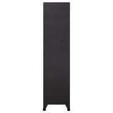 Locker Cabinet Anthracite 90x40x180 cm Steel - Top-Down View