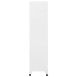 Locker Cabinet Light Grey and Dark Grey 90x40x180 cm Steel - Top-Down View