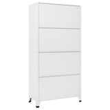 Locker Cabinet Light Grey and Dark Grey 90x40x180 cm Steel - 45-Degree Angle
