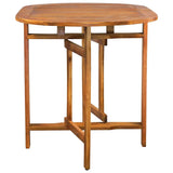 5 Piece Garden Dining Set Solid Wood Acacia - Close-Up Angle
