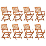 9 Piece Garden Dining Set 220x90x75 cm Solid Wood Acacia - Side View