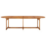 13 Piece Garden Dining Set 280x90x75 cm Solid Wood Acacia