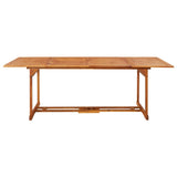 11 Piece Garden Dining Set 220x90x75 cm Solid Wood Acacia - Close-Up Angle