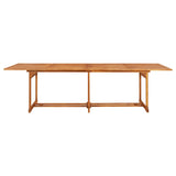 11 Piece Garden Dining Set 280x90x75 cm Solid Wood Acacia - Close-Up Angle
