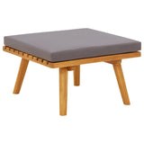 11 Piece Garden Lounge Set with Cushions Solid Wood Acacia - Close-Up Angle