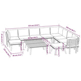 12 Piece Garden Lounge Set with Cushions Solid Wood Acacia