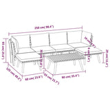 7 Piece Garden Lounge Set with Cushions Solid Wood Acacia - Low Angle
