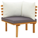 6 Piece Garden Lounge Set with Cushions Solid Wood Acacia