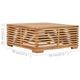 6 Piece Garden Lounge Set with Dark Grey Cushion Solid Teak Wood - Extra Image