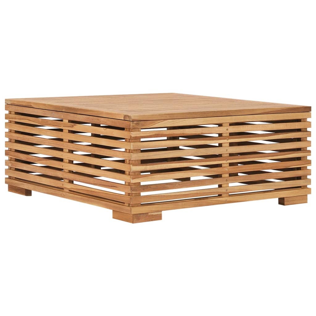 6 Piece Garden Lounge Set with Cream Cushion Solid Teak Wood