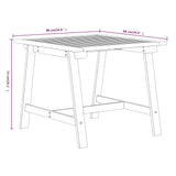 3 Piece Garden Dining Set Solid Wood Acacia