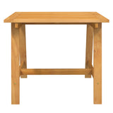 5 Piece Garden Dining Set Solid Wood Acacia - Top-Down View