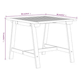 5 Piece Garden Dining Set Solid Wood Acacia - Close-Up Angle