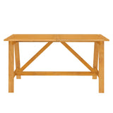 7 Piece Garden Dining Set Solid Wood Acacia