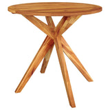 5 Piece Garden Dining Set Solid Wood Acacia - Close-Up Angle