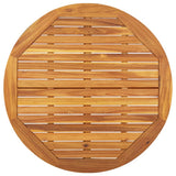5 Piece Garden Dining Set Solid Wood Acacia - Low Angle