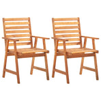 3 Piece Garden Dining Set Solid Wood Acacia