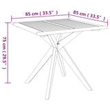 3 Piece Garden Dining Set Solid Wood Acacia - Extra Image