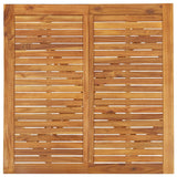 5 Piece Garden Dining Set Solid Wood Acacia - Close-Up Angle