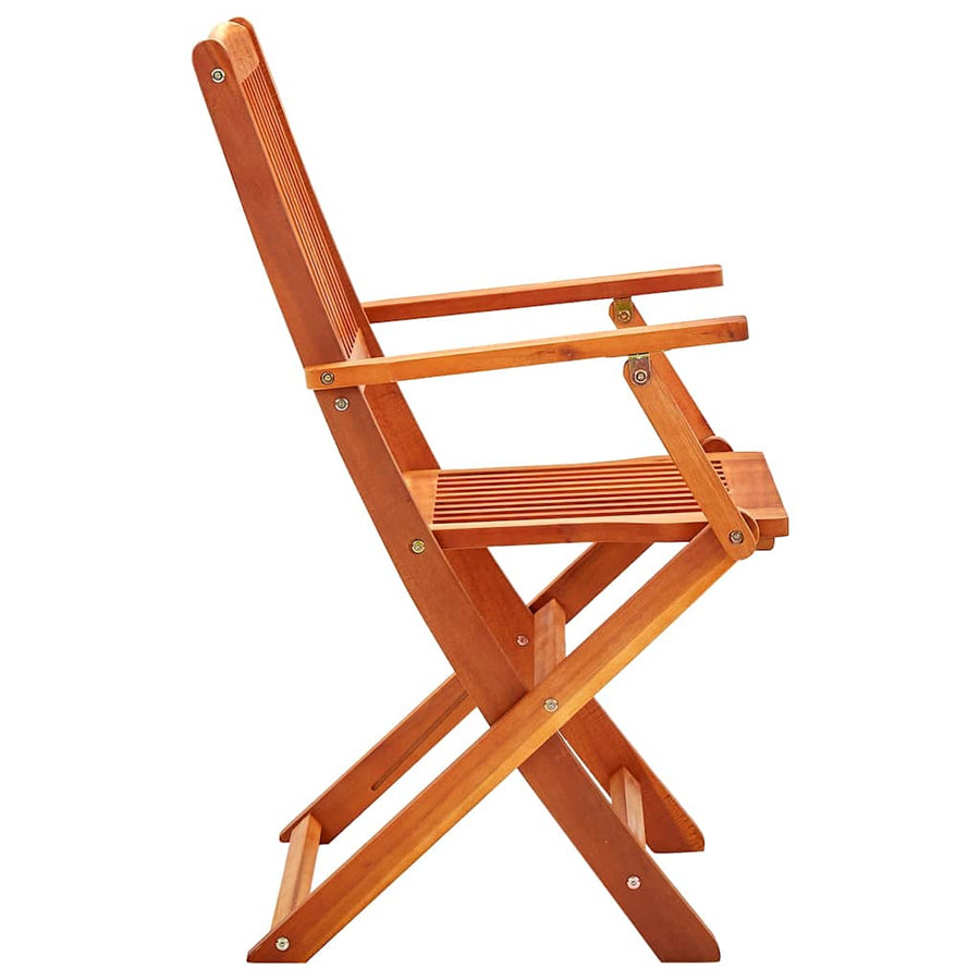 Folding Chairs 6 pcs Solid Eucalyptus Wood