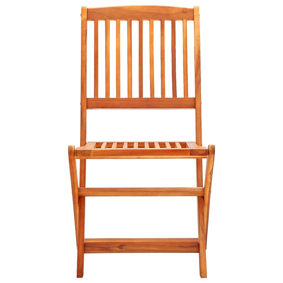 Folding Chairs 8 pcs Solid Eucalyptus Wood