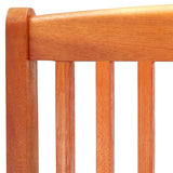 7 Piece Folding Outdoor Dining Set Solid Eucalyptus Wood - Low Angle