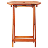 3 Piece Folding Outdoor Dining Set Solid Eucalyptus Wood - Extra Image