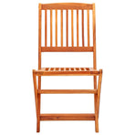 3 Piece Folding Outdoor Dining Set Solid Eucalyptus Wood