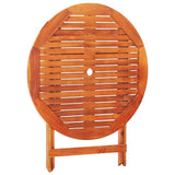 5 Piece Folding Outdoor Dining Set Solid Eucalyptus Wood - Extra Image