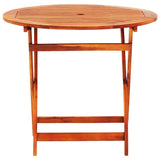 5 Piece Folding Outdoor Dining Set Solid Eucalyptus Wood - Extra Image