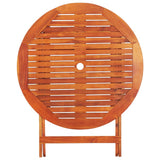 5 Piece Folding Outdoor Dining Set Solid Eucalyptus Wood