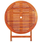 5 Piece Folding Outdoor Dining Set Solid Eucalyptus Wood